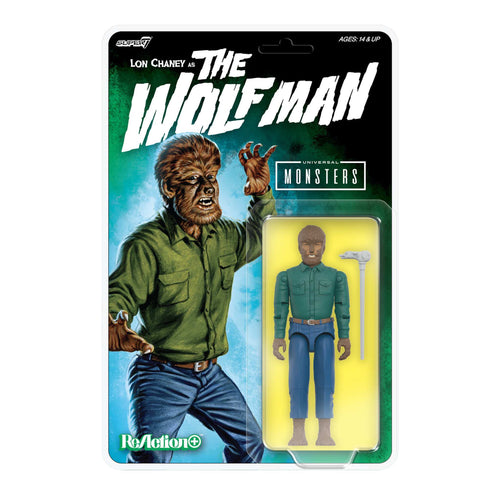 Universal Monsters ReAction+ Wave 01 - The Wolf Man, Universal Monsters ReAction+ action figure, Super7 product photograph