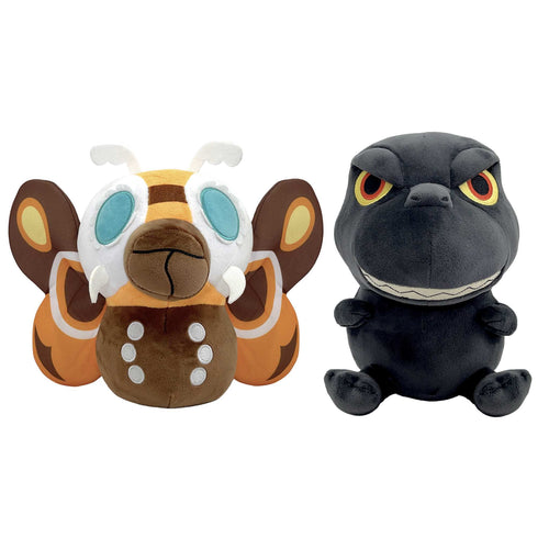 Toho Super Duper Plush Wave 02 - Godzilla '65 & Mothra '64, Toho Super Duper Plush action figure, Super7 product photograph