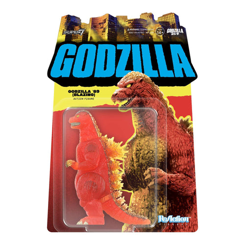 Toho ReAction Figures Wave 09 - Godzilla - 1989 (Blazing), Toho ReAction action figure, Super7 product photograph