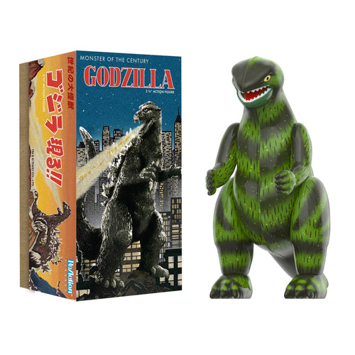 Toho ReAction Figures Wave 01 (Retro Tin) - Godzilla (Marusan Tin), Toho ReAction action figure, Super7 product photograph
