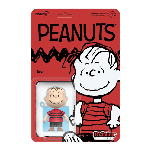 Peanuts ReAction Figures Wave 08 - Linus, Peanuts ReAction action figure, Super7 product photograph