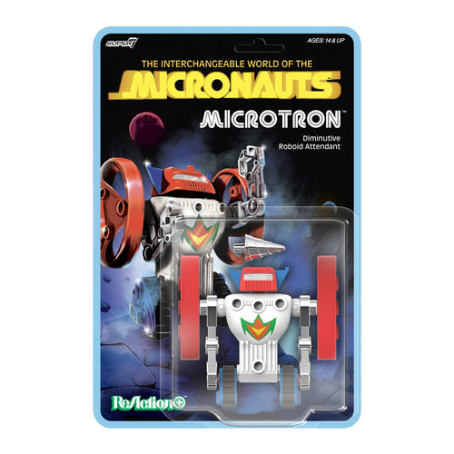 Micronauts ReAction+ Wave 02 - Microtron, Micronauts ReAction+ action figure, Super7 product photograph