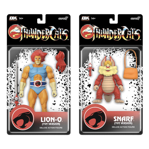 ThunderCats DELUXE Wave 3 - Lion-O & Snarf (Toy Recolor), ThunderCats DELUXE action figure, Super7 product photograph