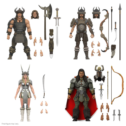 Conan the Barbarian ULTIMATES! Wave 5 - Battle of the Mounds Set of 4, Conan the Barbarian ULTIMATES! action figure, Super7 product photograph