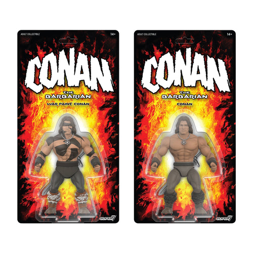 Conan the Barbarian Vintage Figures Wave 2 - Conan & Conan (War Paint), Super7 product photograph