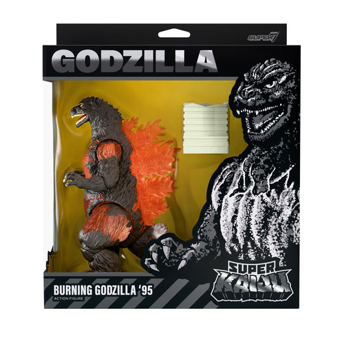 Toho Super Kaiju Wave 02 - Burning Godzilla (1995), Super7 product photograph