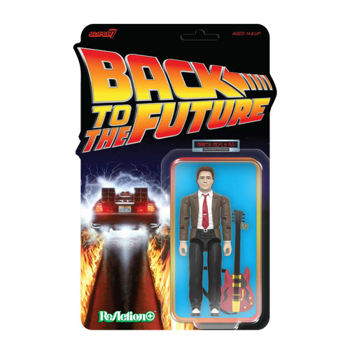 Back To The Future ReAction+ Wave 01 - Marty McFly '55, Back To The Future ReAction+ action figure, Super7 product photograph