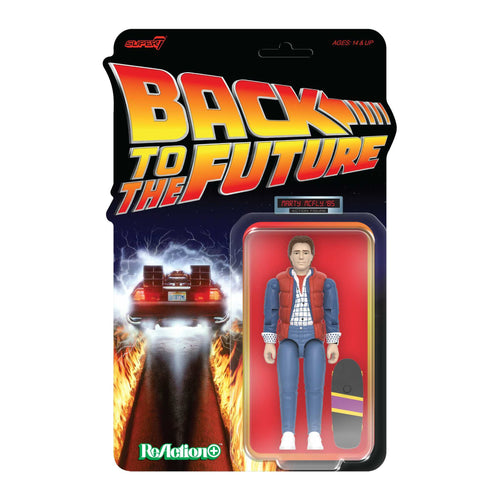 Back To The Future ReAction+ Wave 01 - Marty McFly '85, Back To The Future ReAction+ action figure, Super7 product photograph