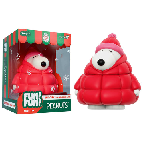 Peanuts FUN! FUN! Wave 03 (Holiday) - Snoopy (Red Holiday Coat), Super7 product photograph