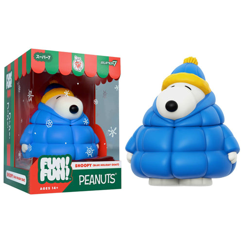 Peanuts FUN! FUN! Wave 03 (Holiday) - Snoopy (Blue Holiday Coat), Super7 product photograph