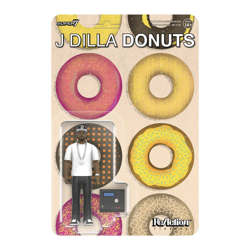 J Dilla ReAction Figures Wave 02 - J Dilla (Donuts), J Dilla ReAction action figure, Super7 product photograph