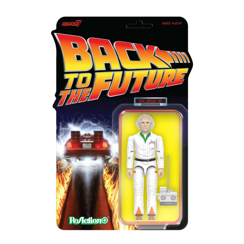 Back To The Future ReAction+ Wave 01 - Doc Brown '85, Back To The Future ReAction+ action figure, Super7 product photograph