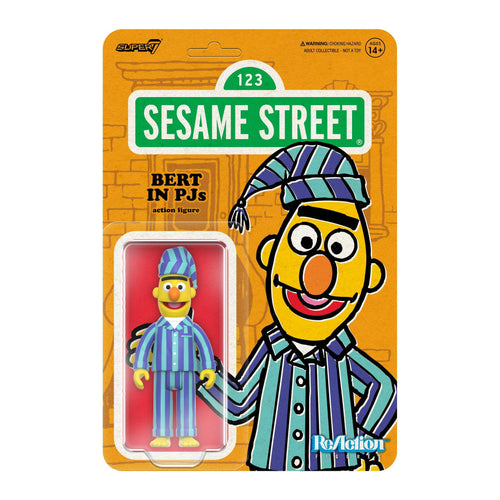 Sesame Street ReAction Figures Wave 06 - Bert (PJs), Sesame Street ReAction action figure, Super7 product photograph