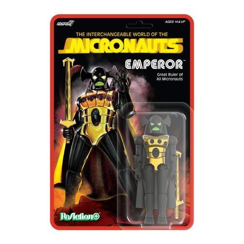 Micronauts ReAction+ Wave 03 - Emperor, Micronauts ReAction+ action figure, Super7 product photograph