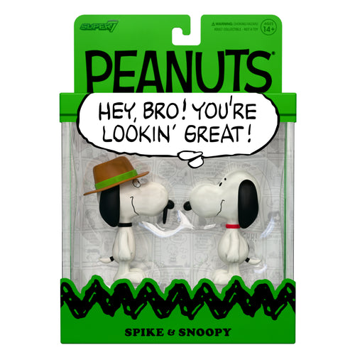 Peanuts ReAction Figures - Snoopy & Spike (2-Pack), Peanuts ReAction action figure, Super7 product photograph