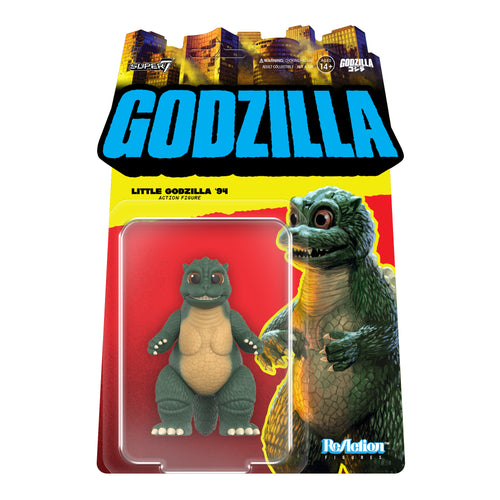 Toho ReAction Figures Wave 11 - Little Godzilla, Toho ReAction action figure, Super7 product photograph