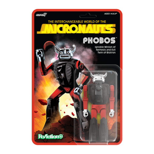 Micronauts ReAction+ Wave 04 - Phobos, Micronauts ReAction+ action figure, Super7 product photograph