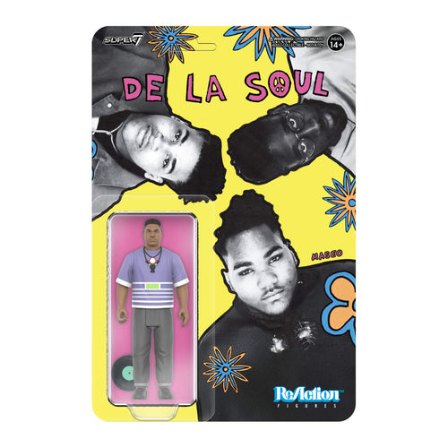 De La Soul ReAction Figures Wave 01 - Vincent "Maseo" Mason (Me, Myself & I), De La Soul ReAction action figure, Super7 product photograph