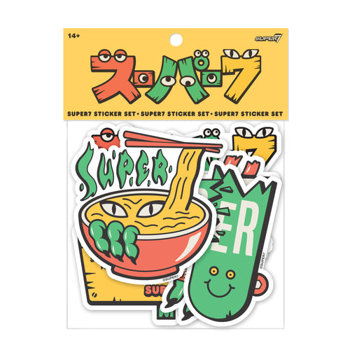 Super7 Stickers - Sticker Pack (25th Birthday), Super7 product photograph