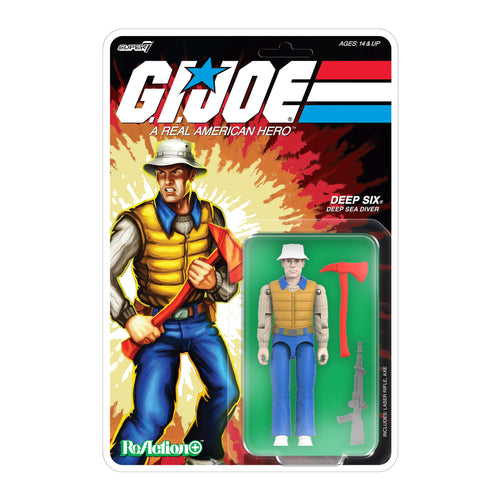 G.I. Joe ReAction+ Wave 09 - Deep Six (Comic), G.I. Joe ReAction+ action figure, Super7 product photograph