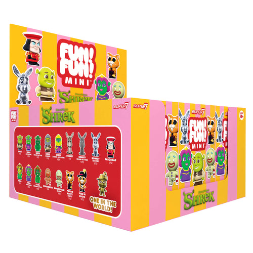 Shrek FUN! FUN! MINI Wave 01 - Blind Box Flat, Shrek FUN! FUN! MINI action figure, Super7 product photograph