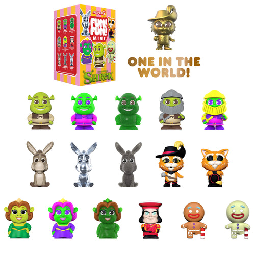Shrek FUN! FUN! MINI Wave 01 - Individual Blind Box, Shrek FUN! FUN! MINI action figure, Super7 product photograph