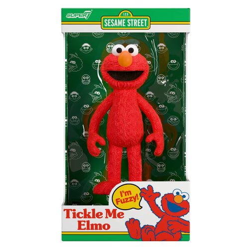 Sesame Street ReAction Figures - Elmo (Tickle Me Elmo), Sesame Street ReAction action figure, Super7 product photograph
