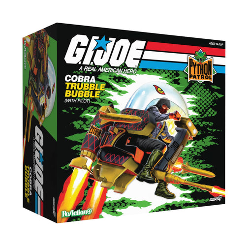 G.I. Joe ReAction+ Vehicle -Trubble Bubbles - Cobra Trooper & Trubble Bubble (Super7, Python Patrol), G.I. Joe ReAction+ action figure, Super7 product photograph