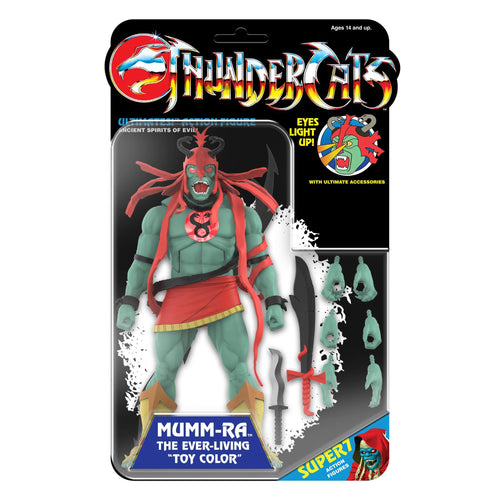 ThunderCats ULTIMATES! -  Toy Color LED light-up eyes Mumm-Ra, ThunderCats ULTIMATES! action figure, Super7 product photograph