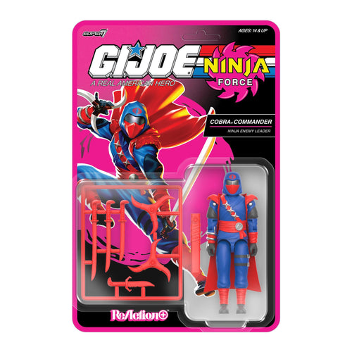 G.I. Joe ReAction+ Wave 11 (Ninja Force) - Cobra Commander (Ninja Force), G.I. Joe ReAction+ action figure, Super7 product photograph