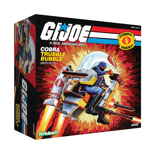 G.I. Joe ReAction+ Vehicle -Trubble Bubbles - Cobra Trooper & Trubble Bubble (BBTS), G.I. Joe ReAction+ action figure, Super7 product photograph