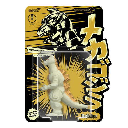 Toho ReAction Figures Wave 12 - Mechagodzilla '93 (Glow), Toho ReAction action figure, Super7 product photograph