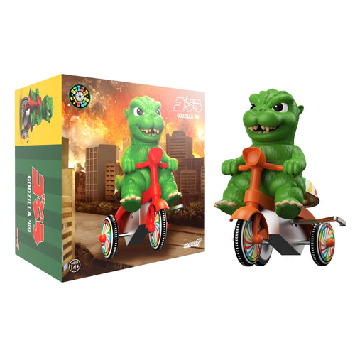 Toho Super Cycles - Godzilla (Green w/ Red Trike), Super7 product photograph