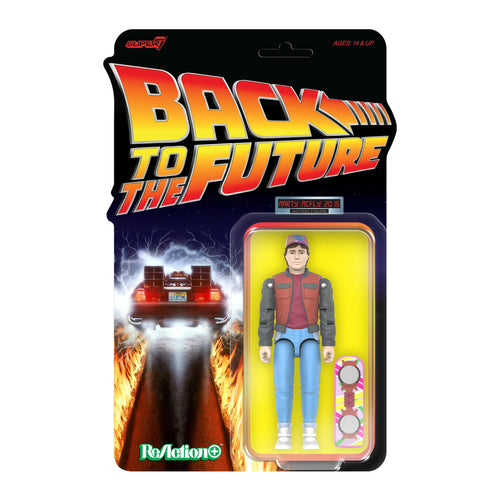 Back To The Future ReAction+ Wave 02 - Marty McFly (2015), Back To The Future ReAction+ action figure, Super7 product photograph