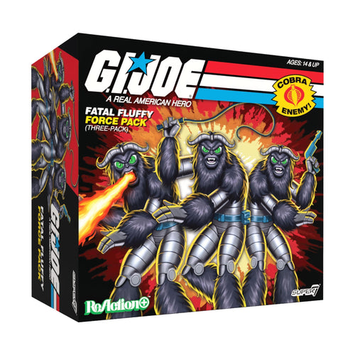 G.I. Joe ReAction+ Figures - Fatal Fluffy (Force Pack), G.I. Joe ReAction+ action figure, Super7 product photograph