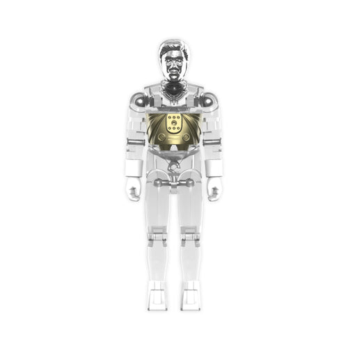 Micronauts ReAction+ Wave 06 - Time Traveler (Clear), Micronauts ReAction+ action figure, Super7 product photograph