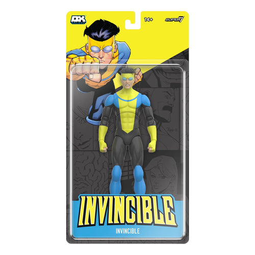 Invincible DELUXE Wave 01 - Invincible, Invincible DELUXE action figure, Super7 product photograph