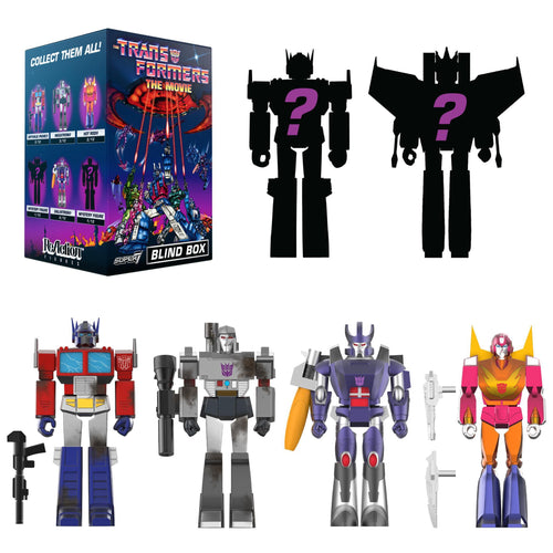 Transformers ReAction Blind Box Wave 06 (The Movie) - Individual Blind Box, Transformers ReAction action figure, Super7 product photograph