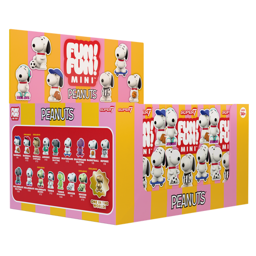Peanuts FUN! FUN! MINI Wave 01 (Athlete Snoopy) - Blind Box - 9 per Flat, Peanuts FUN! FUN! MINI action figure, Super7 product photograph