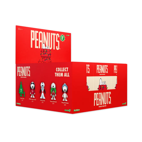 Peanuts ReAction Blind Box Wave 11 (Snoopy Holiday) - Blind Box Flat, Peanuts ReAction action figure, Super7 product photograph