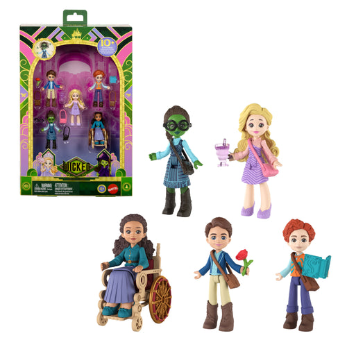 Universal Pictures’ Wicked Students Of Shiz 5 Small Doll Multipack, Inspired By The Movie, Wicked product photograph published by Mattel