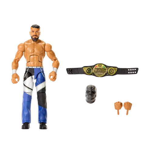 WWE Elite Andrade Action Figure, Series #122 Set, 6-Inch Collectible With Articulation & Accessories, WWE product photograph published by Mattel