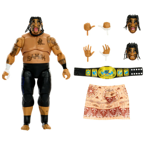 WWE Ultimate Edition Umaga Action Figure & Accessories Set, 6-Inch Collectible Superstar, WWE product photograph published by Mattel