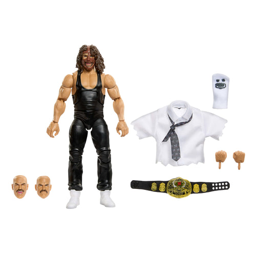 WWE Elite Collection Premium Live Event Mankind Action Figure Set, Summerslam Series Collectible, WWE product photograph published by Mattel
