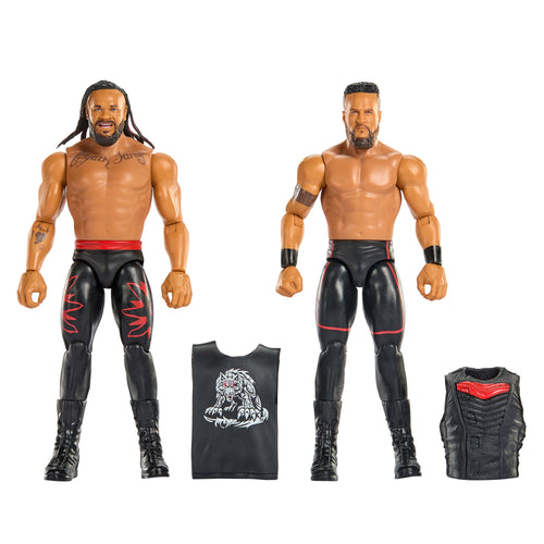 WWE Main Event Showdown Tama Tonga & Jacob Fatu Action Figures Set, Series #24, 6-Inch Collectibles, WWE product photograph published by Mattel