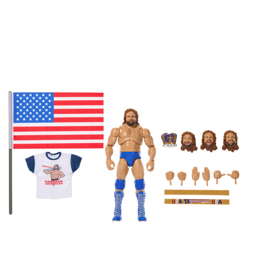 WWE Ultimate Legends Action Hacksaw Jim Duggan Figure & Accessories Set, 6-Inch Collectible Superstar, WWE product photograph published by Mattel
