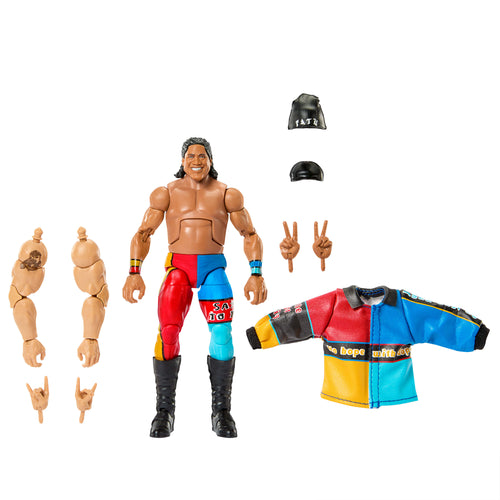 WWE Monday Night War Elite Collection Fatu Action Figure & Accessories 6-Inch Collectible Set, WWE product photograph published by Mattel