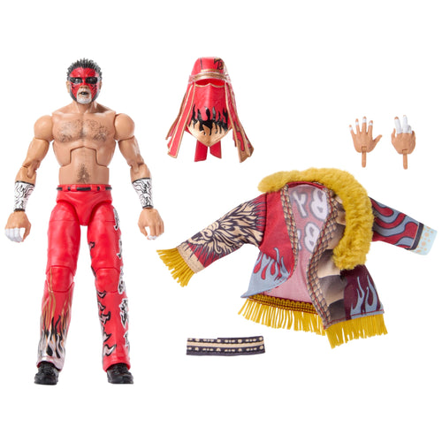 WWE Elite Legends The Great Muta Action Figure, WWE product photograph published by Mattel Creations
