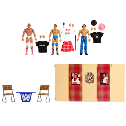 WWE Elite Collection Piper’s Pit Set of 3 Action Figures, WWE product photograph published by Mattel Creations