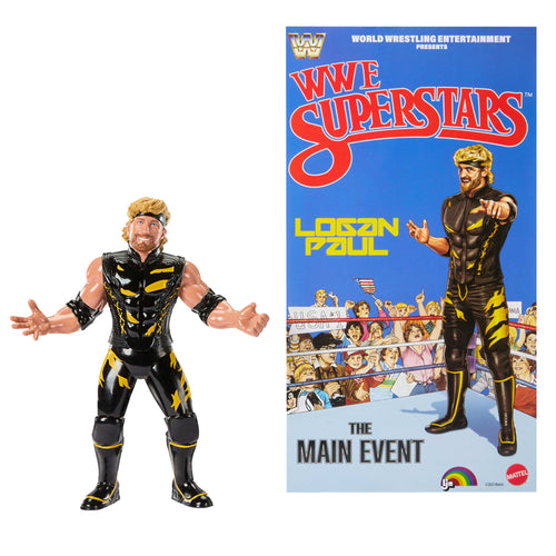 LJN  WWE Superstars Logan Paul Action Figure, WWE product photograph published by Mattel Creations